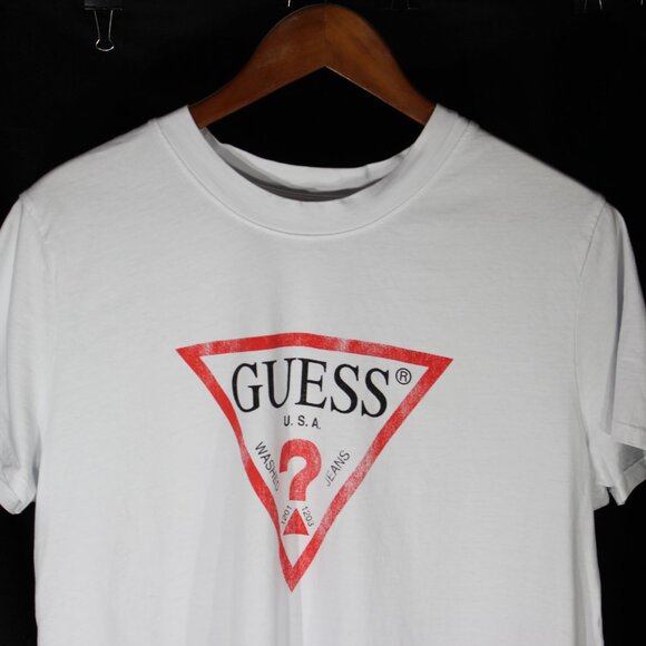 Guess Classic Fit Organic Cotton Graphic Single Stitch T-Shirt - Size XL - Picture 3 of 10